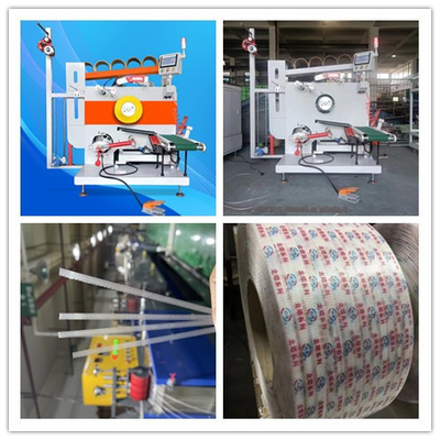 PLC การทํางานด้วยจอสัมผัส เครื่องผูกเชือกอัตโนมัติ เครื่องบิดเทปพัสดุ PP เครื่องบิดเชือก