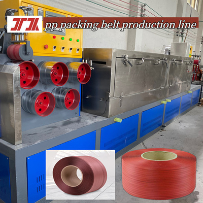 เครื่องผลิตพลาสติก extruder 5-15mm PP strapping PP อุปกรณ์สําหรับระบบควบคุม PLC