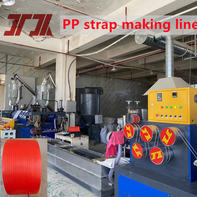 80KW การบริโภคพลังงาน PP เครื่องผลิตเชือกด้วยเครื่องปั่นอัตโนมัติและการควบคุม PLC