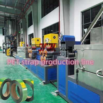 9-32 มม พลาสติกสัตว์เลี้ยง โพลีเอสเตอร์ อัตโนมัติ สายสตาร์ป สายสตาร์ป แบนด์ extrusion การผลิต