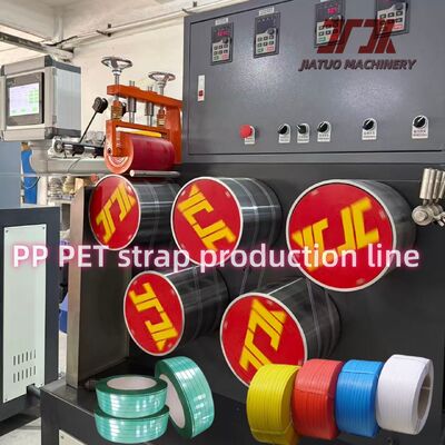 เครื่องทําเข็มขัดบรรจุ PET สกรูเดียว ทําเข็มขัดพลาสติก PET สําหรับบรรจุ