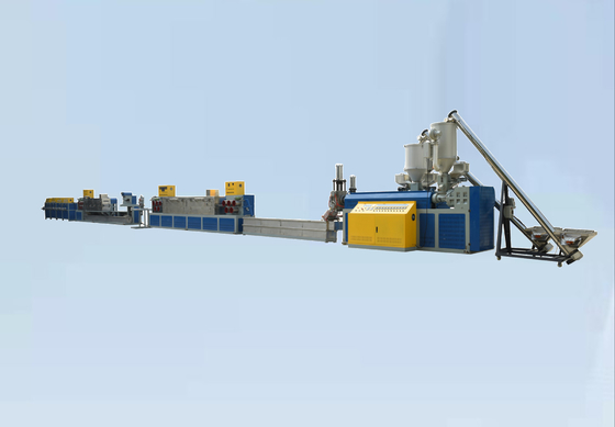 PP PE เครื่องทำหวายหลากสี 5-19 มม. หวายเทียม Extrusion