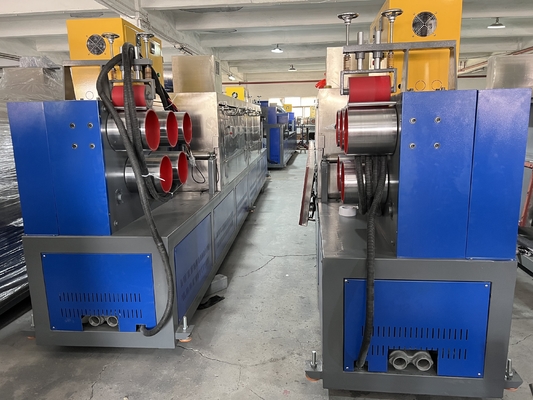 สายการอัดรีดสายรัด PP ไฟฟ้า เครื่องทำ PP พลาสติก