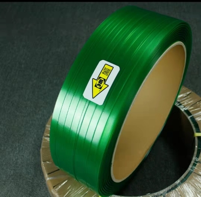 สายรัดโพลีเอสเตอร์ สายรัดพลาสติก เข็มขัดรัดมือ PET สีเขียว