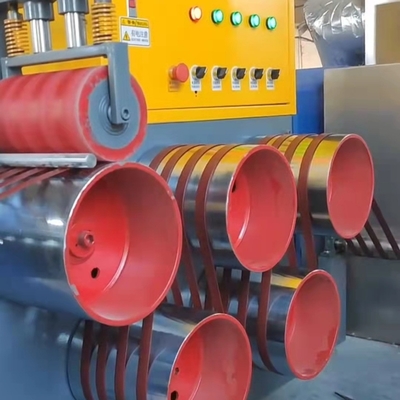 สายรัดพลาสติก PP Polypropylene เครื่องทำสายพานบรรจุ PLC Control
