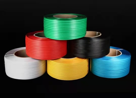 PP Strapping Band Extrusion Line การควบคุม PLC เครื่องทำสายรัด PP โพลีเอสเตอร์