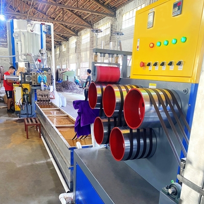 CE ISO PET Strap Production Line PLC PET Strapping Band Making Machine เครื่องผลิตเข็มขัด PET ความเร็วสูง เครื่องผลิตเข็มขัด PET สําหรับเหล็ก