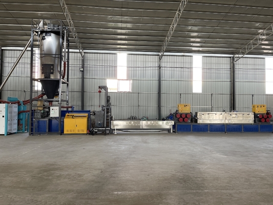 โรงงานรีไซเคิล PET สายรัดทำเครื่อง PET Package Band Extrusion Line
