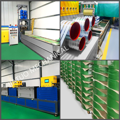 เครื่องทําสายพลาสติก PET อัตโนมัติ Siemens Motor สําหรับวัสดุที่บรรจุ