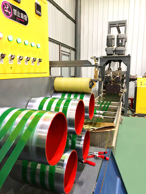 เครื่องผลิตเชือก PP PET 350kg/H เครื่องผลิตเชือกเข็มขัดสกรูเดียว