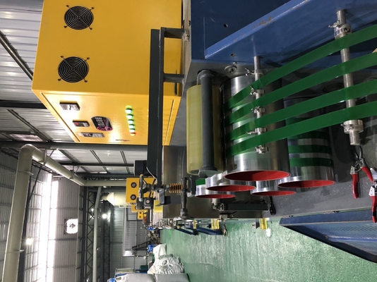 ความหนา 0.6-12mm PET Strapping Extrusion Line เครื่องบรรจุสายพลาสติก PET 1 ถึง 6 สายการผลิตสายพลาสติก
