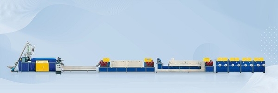 CE ISO พลาสติก PET PP สายรัดเครื่องทำสายการผลิต Extruding