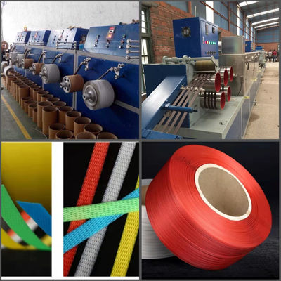PP วัสดุรีไซเคิล PP เครื่องผลิตเชือกด้วยเครื่องยนต์ GUGAO 200KG / H