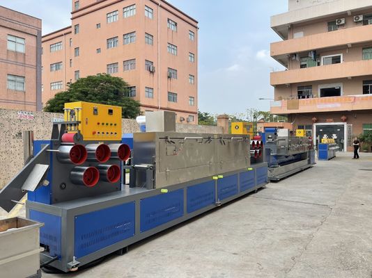 เครื่องผลิตเชือก PP ที่ขับเคลื่อนด้วยมอเตอร์ของซีเมนส์ ความดันเชือกปรับได้