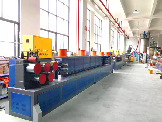 PET Strap Extrusion ความเร็วสูง สกรูเดียว 3 เข็มขัด PET Strap การทําเครื่องความกว้าง / ความหนา (มม) 9-25/0.6-1.2mm