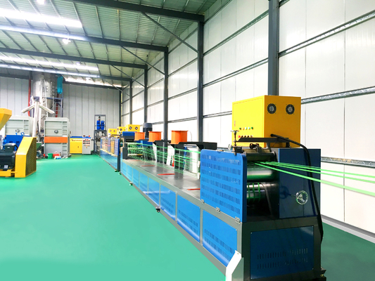 PET Strap Extrusion ความเร็วสูง สกรูเดียว 3 เข็มขัด PET Strap การทําเครื่องความกว้าง / ความหนา (มม) 9-25/0.6-1.2mm