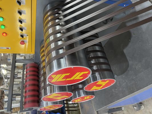 GUGAO Motor PP Strap Manufacturing Machine for Packaging Materials PP Strap เครื่องปั่นแบบอัตโนมัติเต็ม (5-19 มม.)