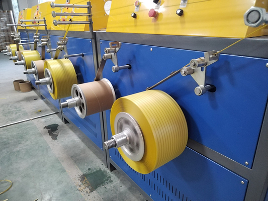 180-200 กิโลกรัม/ชั่วโมง PP Strap Band Extrusion Machine With PLC Programm Controller อิเล็กทริก