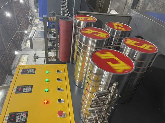 PLC การควบคุมจอสัมผัส PP สายสตริปแบนด์ extrusion ด้วยเทคโนโลยีชั้นแรก 260m / นาที