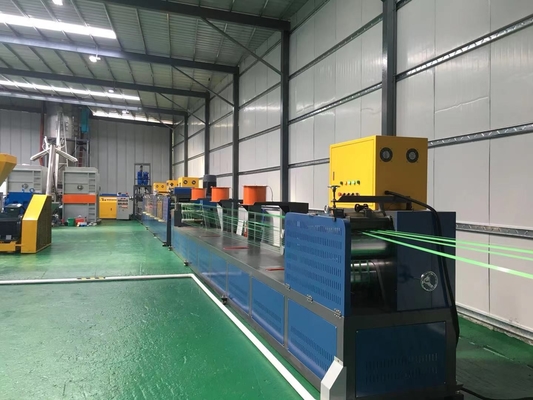 150m / นาที ความเร็ว เครื่องผลิตสายเชือก PET - ระบบควบคุม PLC ความหนาสายเชือก 0.4-1.2mm