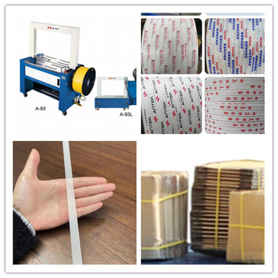 อัตโนมัติกล่อง Strapping เครื่องที่มีความหนาเทปที่แข็งแรงและทนทาน 0.4-1.05 มม.