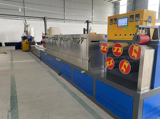 ระบบความจํา PP Strap Band Extrusion Line สําหรับการบรรจุอัตโนมัติ ความแม่นยําสูง 400kgs / H
