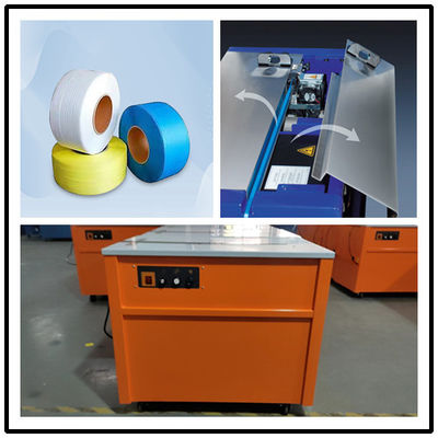 เครื่องรัดกล่องอัตโนมัติความเร็วสูง PP PET พร้อมระบบควบคุม PLC