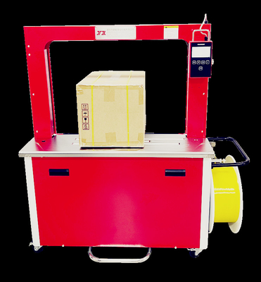 ความเร็ว อัตโนมัติเต็มกล่อง Strapping Machine หัวร้อน การทําความร้อน โครงสร้างที่มั่นคง การปฏิบัติการ humanized โต๊ะที่กําหนดเอง