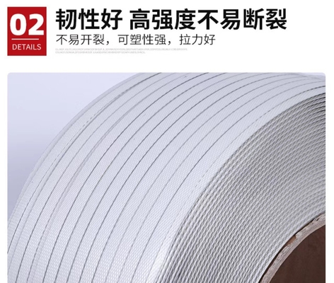 เทปบรรจุ PP เทปผูก PP เทปบรรจุ PP 8.5kg/ roll meter: 1000-7000m วัตถุดิบ: PP โพลีโปรพีเลน