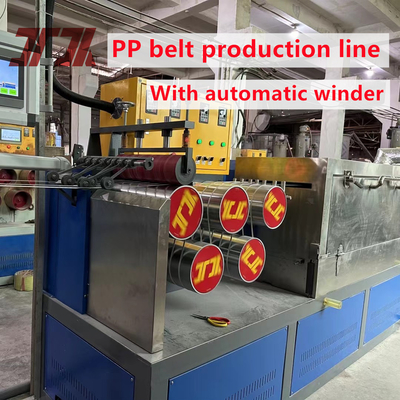 Schneider Electrical PP Strap Band Extrusion Line พร้อมเครื่องปั่นอัตโนมัติและมือ