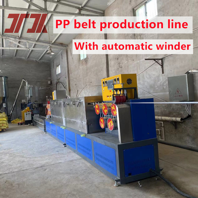 Schneider Electrical PP Strap Band Extrusion Line พร้อมเครื่องปั่นอัตโนมัติและมือ