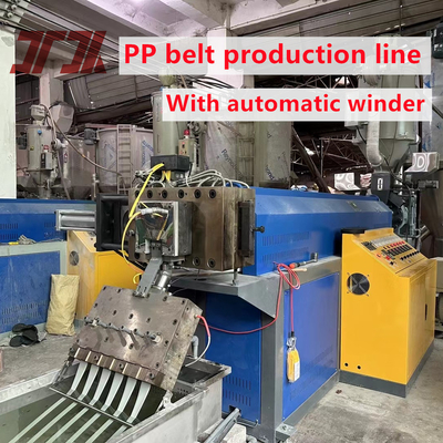 Schneider Electrical PP Strap Band Extrusion Line พร้อมเครื่องปั่นอัตโนมัติและมือ