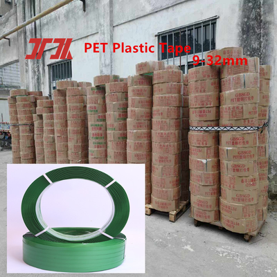 เทปผูกพัดพลาสติก เทปผูกพัดสัตว์เลี้ยง เทปผูกพัดพลาสติก PET เทปผูกพัดพลาสติกเหล็ก 20 กิโลกรัม/ม้วน ความแข็งแรงในการดึง 1500 กิโลกรัม