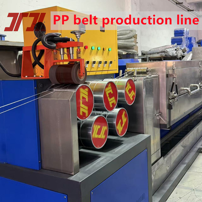 ระบบควบคุม PLC สายการผลิต PP Packing Strap Extruder พร้อมเครื่องเปลี่ยนไม่มีหยุด ความเร็วในการทํางาน 300m/min