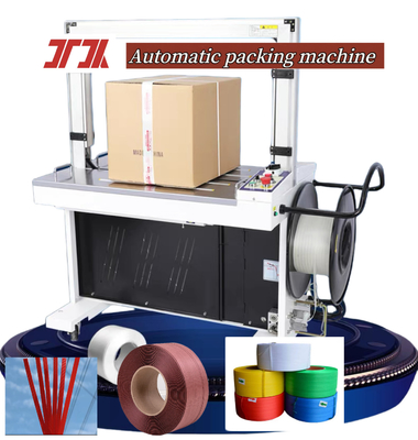 อัตโนมัติ พลาสติก PP Strapping Machine อัตโนมัติอย่างเต็มที่ Strapping Machine Platform สูง Strapping Machine การ์ตูน Strapping Machine สําหรับ 1.8 วินาที / เส้น