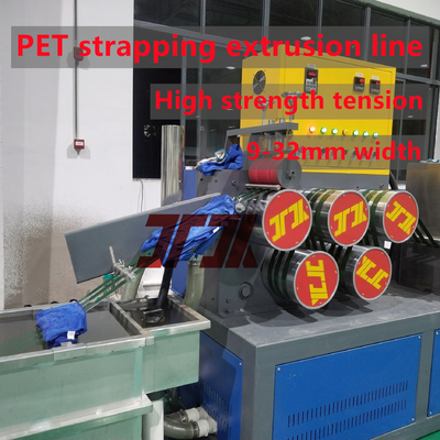 480-500kg/H ความจุ PET สายสับ 4 Output Extrusion Machine With Chemical Fiber Filters พื้นที่กรอง 3.5m2