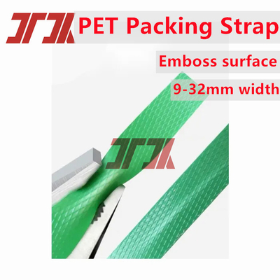 300-350kg/H ความจุ เครื่องผลิต PET เครื่องทําด้วย 100 สกรู 3 สายรัด Output Mold ความกว้าง 9-32mm