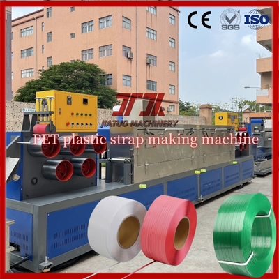 เครื่องจักรพลาสติก Twin Screw Sandwich PP Strapping Tape Production Line เครื่องจักรพลาสติก PP Strapping Tape ขนาด 5-19mm
