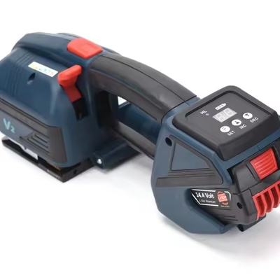 เครื่องรัดสายรัดพลาสติก PET แบบพกพาขนาด 13-19 มม. กึ่งอัตโนมัติ พร้อมแบตเตอรี่ Bosch