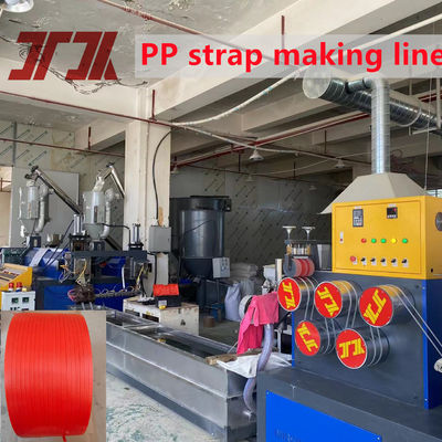 ความเร็วการทํางาน 250-300m/min PP Packing Strap Extrusion Line สายการผลิตที่มีเครื่องล่ออัตโนมัติ