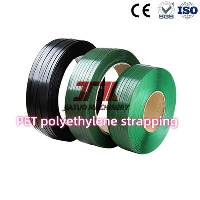 สะอาดต่อสิ่งแวดล้อม แบนด์แรงมือ PET Strapping Roll พอลิเอสเตอร์ แพคเกอร์เบิร์ท ความแข็งแรงสูง