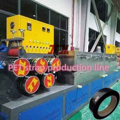 220-250KG/H สายการผลิตพลาสติก Pet Strapping Bands กับเครื่องปั่นอัตโนมัติ