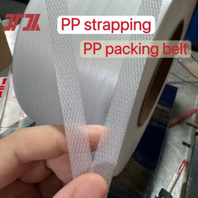 PP strapping สี 5-19 มม PP สายผูกที่ทําจากวัสดุพอลิโปรพีเลน PP ย้อนหลัง 100%