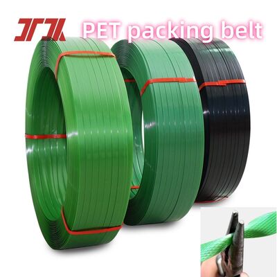 สายรัด PET ขนาด 9-32 มม. สำหรับการบรรจุพาเลทหนัก แรงดึงสูง และรีไซเคิลได้