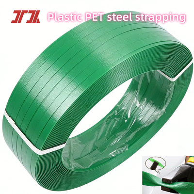 9-32 มิลลิเมตร โพลีเอสเตอร์ PET Strapping สายพัสดุทนทาน สําหรับ Logistics & Shipping