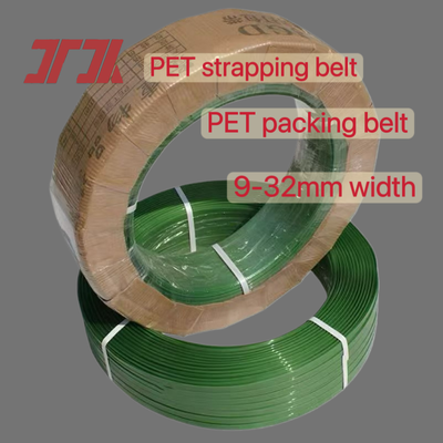 สายผูก PET อัตโนมัติ 12 มิลลิเมตร PET แพ็คเบิร์ตสําหรับการผลิตของ 100% PET กระป๋อง flakes หรือ 100% วัสดุบด