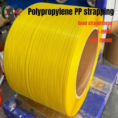 5-19 มิลลิเมตร ความแข็งแรงสูง PP แพ็คแบลนด์ Strapping กับความยาวยาว 7000m / รอลล์