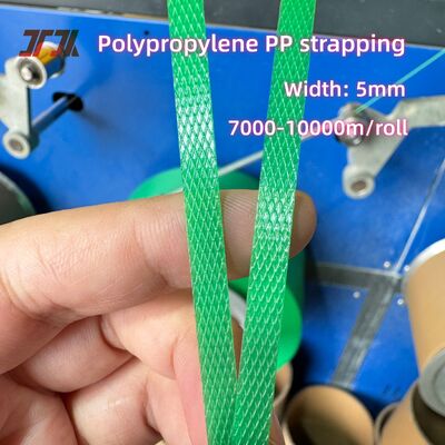 5-19 มิลลิเมตร ความแข็งแรงสูง PP แพ็คแบลนด์ Strapping กับความยาวยาว 7000m / รอลล์