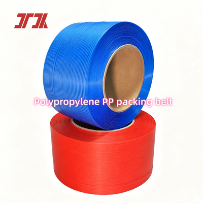 5-19mm ความกว้าง PP Strapping ด้วยความแข็งแรงในการดึง 50-200KG และสีที่สามารถปรับแต่งได้สําหรับการบรรจุสินค้าเบา