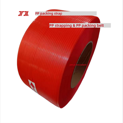 100% โพลีพรอพีเลน PP Strapping 5mm PET PP สายพัสดุสําหรับเครื่องพัสดุ